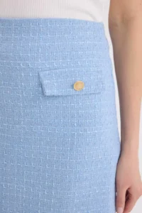 DeFacto A-Line Normal Waist Lined Tweed Mini Skirt 25SP - Image 6