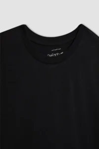 DeFacto Fit Oversize Wide Fit Crew Neck Athlete Short Sleeve T-Shirt B1161ax24sp - Image 2