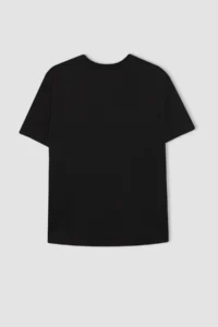 DeFacto Fit Oversize Wide Fit Crew Neck Athlete Short Sleeve T-Shirt B1161ax24sp - Image 3
