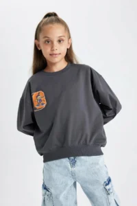 DeFacto Girl's Garfield Crew Neck Sweatshirt B1508a823au - Image 3