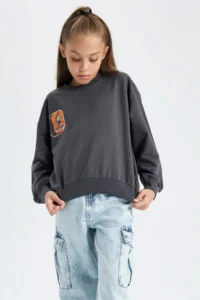 DeFacto Girl's Garfield Crew Neck Sweatshirt B1508a823au - Image 4