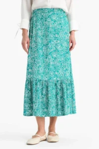 DeFacto Patterned Maxi Hijab Skirt - Image 4