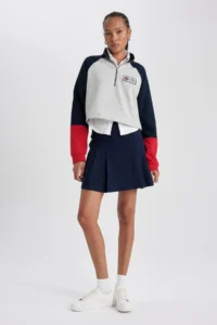 DeFacto Pilise Mini Skirt B2462ax23au
