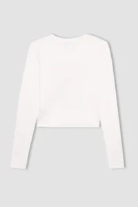 DeFacto Attack on Titan Fitted Crew Neck Ribbed Camisole Long Sleeve T-Shirt - Image 8
