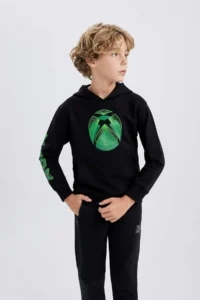 DeFacto Boys' Xbox Hooded Sweatshirt