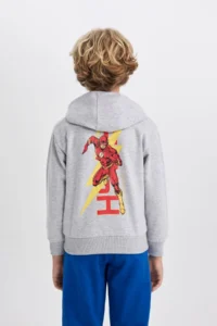 DeFacto Boy's The Flash Hooded Thick Sweatshirt B3589a823wn - Image 6