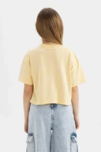 DeFacto Crew Neck Printed Short Sleeve T-Shirt Girl - Image 6