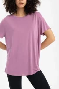 DeFacto Fit Oversize Modal Crew Neck Athlete Short Sleeve T-Shirt B5536ax24sp - Image 7