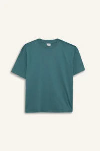 DeFacto Oversize Wide Fit Crew Neck Basic Plain Short Sleeve T-Shirt Boy - Image 6