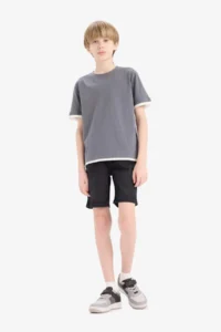 DeFacto Boy's Crew Neck Short Sleeve T-Shirt - Image 2