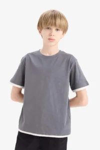 DeFacto Boy's Crew Neck Short Sleeve T-Shirt - Image 3