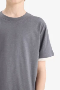 DeFacto Boy's Crew Neck Short Sleeve T-Shirt - Image 5