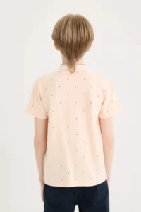 DeFacto Crew Neck Pique Short Sleeve T-Shirt Boy - Image 6