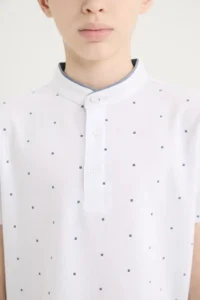 DeFacto Boy's Crew Neck Pique Short Sleeve Polo T-Shirt - Image 4