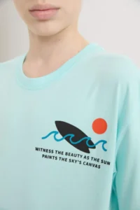 DeFacto Oversize Wide Fit Crew Neck Printed Short Sleeve T-Shirt Boy - Image 5
