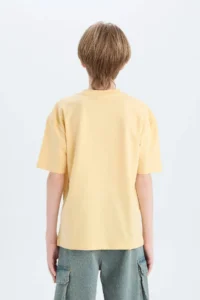 DeFacto Oversize Wide Fit Crew Neck Printed Short Sleeve T-Shirt Boy - Image 7