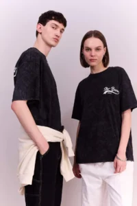 DeFacto Oversize Wide Fit Crew Neck Back Printed Short Sleeve Washable Faded Effect T-Shirt - Image 3