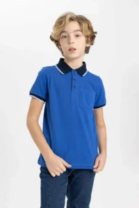 DeFacto Polo Neck Pique Short Sleeve T-Shirt Boy