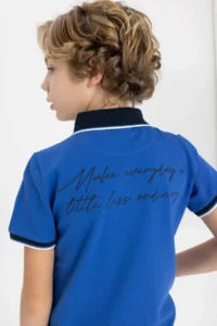 DeFacto Polo Neck Pique Short Sleeve T-Shirt Boy - Image 6