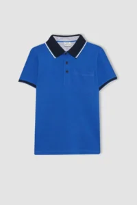 DeFacto Polo Neck Pique Short Sleeve T-Shirt Boy - Image 7