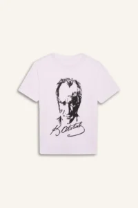 DeFacto Boy's Crew Neck Ataturk Printed Short Sleeve T-Shirt B6938a825sm - Image 7