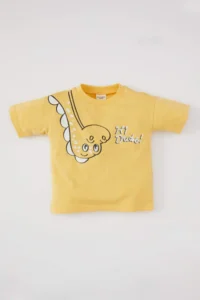 DeFacto Baby Boy Crew Neck Animal Patterned Short Sleeve T-Shirt