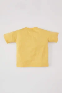 DeFacto Baby Boy Crew Neck Animal Patterned Short Sleeve T-Shirt - Image 3