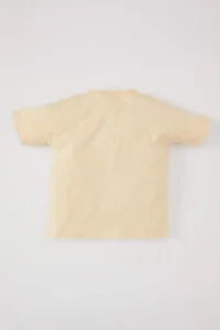 DeFacto Baby Boy Crew Neck Vehicle Printed Short Sleeve T-Shirt - Image 7