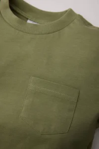DeFacto Crew Neck Basic Plain Short Sleeve T-Shirt for Baby Boy - Image 2