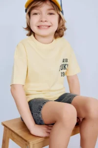 DeFacto Crew Neck Printed Short Sleeve T-Shirt Baby Boy - Image 2