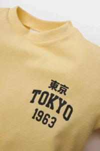 DeFacto Crew Neck Printed Short Sleeve T-Shirt Baby Boy - Image 4
