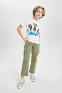 DeFacto Boy's Marvel Avengers Crew Neck Short Sleeve T-Shirt - Image 2