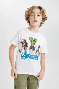 DeFacto Boy's Marvel Avengers Crew Neck Short Sleeve T-Shirt - Image 4