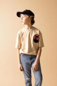 DeFacto Boy's Oversize Wide Fit Crew Neck Printed Short Sleeve T-Shirt - Image 3