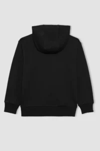 DeFacto Boy's Printed Hooded Thick Sweatshirt B8996a823cw - Image 8