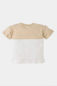 DeFacto Baby Boy Crew Neck Color Blocked Short Sleeve T-Shirt - Image 4