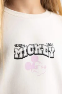 DeFacto Girl's Disney Mickey & Minnie Oversize Wide Fit Crew Neck Sweatshirt - Image 8