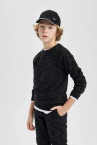 DeFacto Boys' Crew Neck Sweatshirt - Image 3