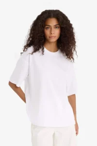 DeFacto Oversize Crew Neck Basic Plain Combed Cotton Short Sleeve T-Shirt - Image 3