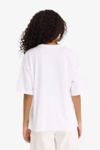 DeFacto Oversize Crew Neck Basic Plain Combed Cotton Short Sleeve T-Shirt - Image 6