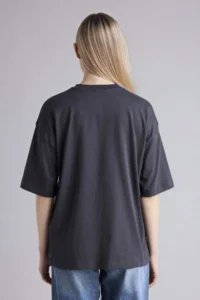 DeFacto Oversize Crew Neck Basic Plain Combed Cotton Short Sleeve T-Shirt - Image 4