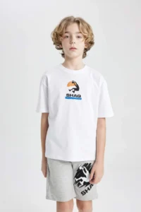 DeFacto Boy Shaquille ONeal Oversize Wide Fit Crew Neck Short Sleeve T-Shirt - Image 4
