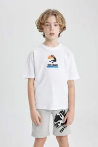 DeFacto Boy Shaquille ONeal Oversize Wide Fit Crew Neck Short Sleeve T-Shirt - Image 6