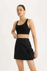 DeFacto Standard Fit Sporcu Mini Skirt - Image 3