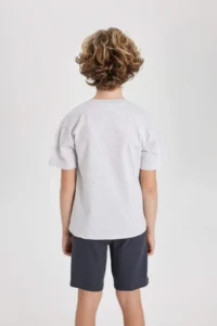 DeFacto Boy's Crew Neck Printed Short Sleeve T-Shirt - Image 6