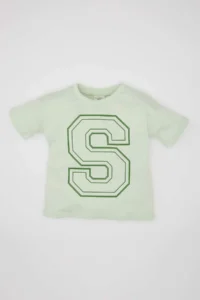 DeFacto Baby Boy Crew Neck Printed Short Sleeve T-Shirt