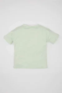 DeFacto Baby Boy Crew Neck Printed Short Sleeve T-Shirt - Image 4