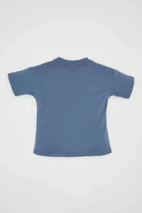 DeFacto Baby Boy Crew Neck Nature Printed Short Sleeve T-Shirt - Image 7