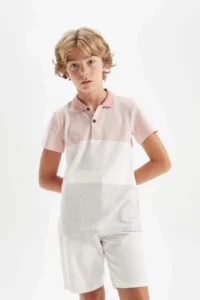 DeFacto Polo Neck Pique Short Sleeve T-Shirt Boy