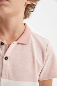 DeFacto Polo Neck Pique Short Sleeve T-Shirt Boy - Image 5